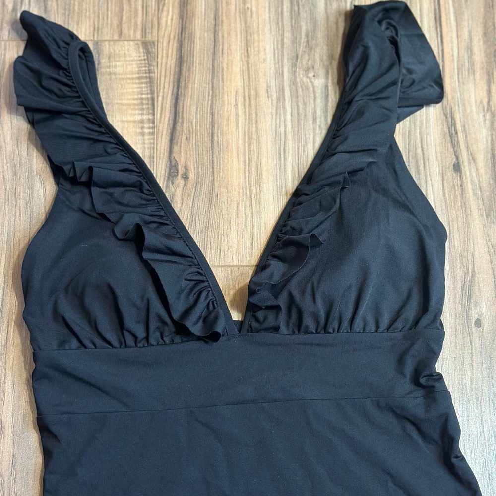 H&M Black Ruffled Kids One Piece - Picture 3 of 4